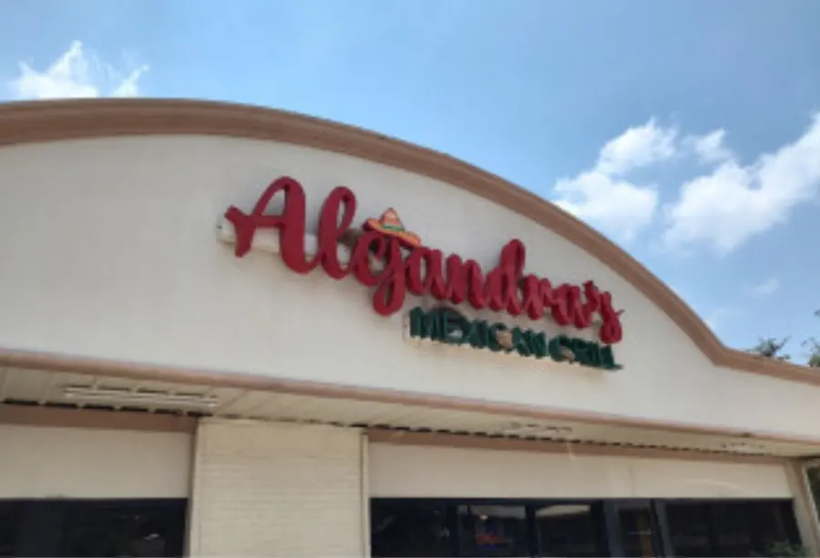 Restaurant storefront in La Grange, Texas